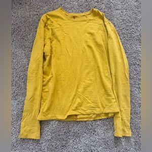 Janji Men’s Small Runpaca Long Sleeve Honey Yellow